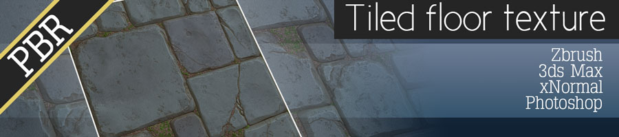 Tiled floor texture